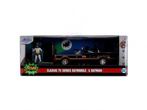DC Comics: Batman figura és TV sorozat Batmobile autómodell 1/32 - Simba Toys