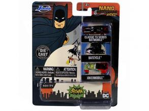 Nano Hollywood Rides: Batman TV sorozat kisautó szett 3db-os - Simba Toys
