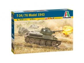 Italeri: T-34/76 Model 1943 tank makett, 1:72