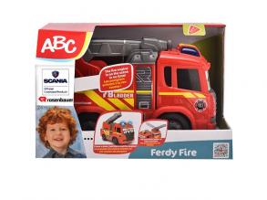 ABC Fredy Fire tűzoltóautó fénnyel és hanggal 25cm - Simba Toys