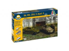 Italeri: Sd.Kfz.251/1 Ausf.C lövészpáncélos makett, 1:72