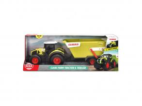 Dickie Claas traktor billenős pótkocsival, 64 cm