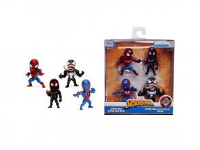 Marvel: Pókember Metalfigs 4db-os fém figura szett 6,5cm - Simba Toys