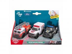 Mikro mentő járművek többféle változatban 1/64 - Dickie Toys