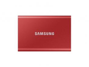Samsung 1000GB USB 3.2 (MU-PC1T0R/WW) piros T7 külső SSD