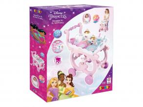 Smoby Disney Hercegnők teáskészlet kerekes kocsival, 17 darabos.