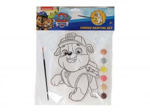 Vászonkép Mancs Őrjárat - Rubble - ecsettel és 6 festékkel