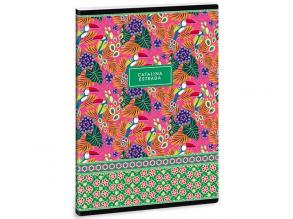 Ars Una: Catalina Estrada trópusi extra kapcsos sima füzet A/5