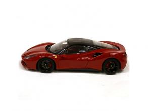 Bburago: Ferrari 488 GTB vörös fém autómodell 1/18