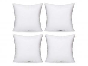 4 csomagos fehér párnatöltő, 45x45 cm, 100% poliészter