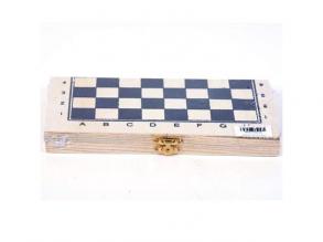 Fa sakk, összecsukható 21x21cm-es táblával