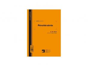 Office Depot B.22-26/V A5 25x2+2lap álló "Pénztárzárás" nyomtatvány