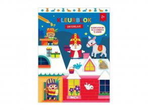 Mikulás színező blokk, holland