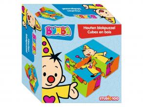 Bumba fakockás puzzle, 4 db.