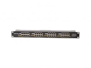 MaxLink 19" 1U 16 Port Gigabit 24V~57V DC PoE Injector
