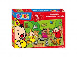 Bumba puzzle erdei állatok, 12 darabos.