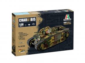 Italeri 1/56 Char B1 Bis tank makett