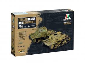Italeri 1/56 Italian Tanks & Semoventi tank makett