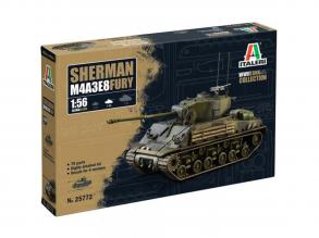 Italeri 1/56 M4A3E8 Sherman Fury tank makett