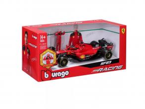Bburago: Ferrari SF23 F1 versenyautó fém autómodell pilótával 1/24 (Charles Leclerc #16)