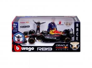 Bburago: Red Bull RB19 F1 versenyautó fém autómodell pilótával 1/24 (Max Verstappen #1)