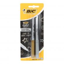 BIC arany és ezüst filctoll, 2 darabos szett