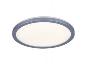 LED lámpatest , mennyezeti , backlight effect , 15W , természetes fehér , kerek , ezüst , IP44 , Rábalux , LAMBERT
