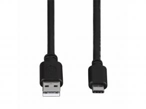 Hama USB Type-C - USB A 0,25m fekete adatkábel