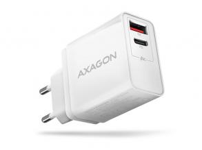 Axagon ACU-PQ22 QC3.0 + USB-C fehér fali töltő
