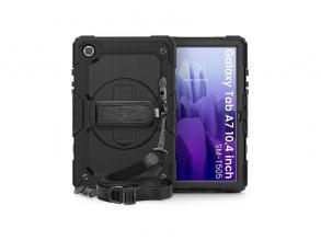 Haffner FN0281 Solid Galaxy Tab A7 360 fokos védelem ütésálló védőtok 4H kijelzővédő üveggel