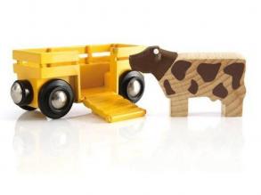 Állatszállító vagon tehénnel - Brio