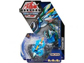 Bakugan Evolutions Platinum Series Sharktar kék fém figura csomag - Spin Master
