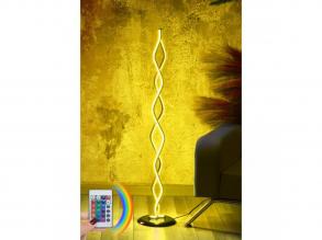 Opviq, 509CRL1119, Modern absztrakt állólámpa, 120 cm magas, 100% alumínium, távirányító, 16 szín és 4 mód, A+ energia besorolás