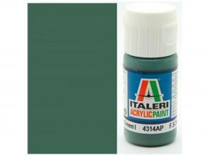 Italeri Flat Medium Green (4314AP) - Matt közép zöld makett festék 20ml