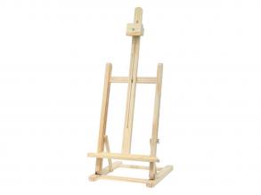 Fából készült festőállvány, nagyméretű, állítható, 56 cm