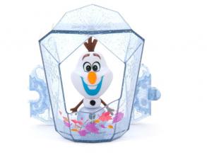 Disney hercegnők Jégvarázs 2: Suttogj és világít! Olaf mini baba kristályban
