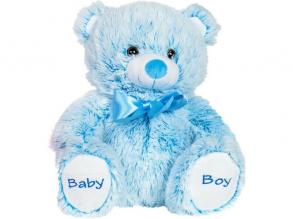 Baby Boy puha plüssmaci - 30 cm, kék