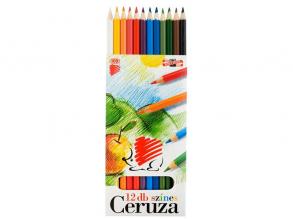 ICO Süni színes ceruza készlet - hajlékony - 12 db-os