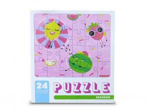 Papír Puzzle 24db-os úszó gyümölcsök