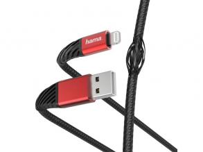 Hama 201538 FIC E3 EXTREME 1,5m USB/Lightning fekete-piros adat- és töltőkábel