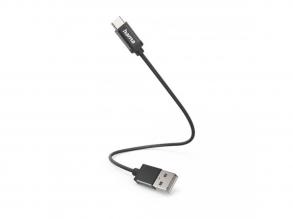 Hama 201600 FIC E3 USB Type-C, 0,2m, fekete adatkábel