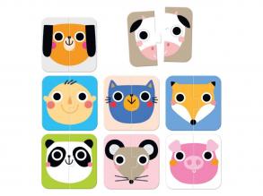 Banana Panda  Puzzle útközbenre, felezett arcok  16 darabos.