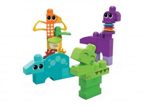 Mega Bloks Squeak N Chomps dínó építőkészlet