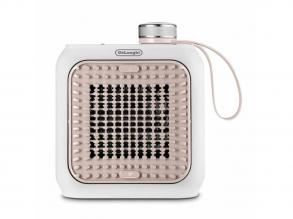DeLonghi HFX10B03.PK fehér-rózsaszín asztali hősugárzó