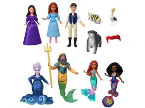 Disney A kis hableány: Föld és Tenger mini 7+4 db-os 12cm-es baba szett - Mattel