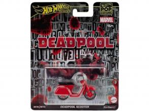 Hot Wheels: Pop kultúra széria  Deadpool Scooter kisautó 1/64 - Mattel