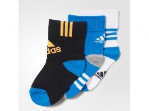 Lk Ankle 3 Pár Adidas gyerek zokni fekete/kék/fehér 1922-es méretű