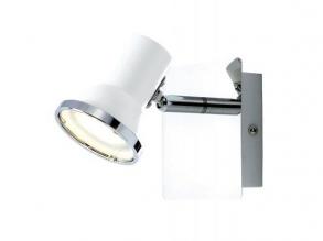 Steve spotLEDGU10 4,5W fehér izzó, fehér/króm IP44