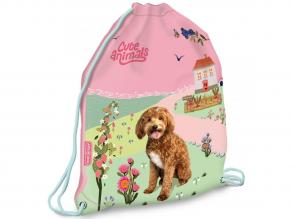 Ars Una: Cute animals Doggie kutyás tornazsák, sportzsák 32x42cm