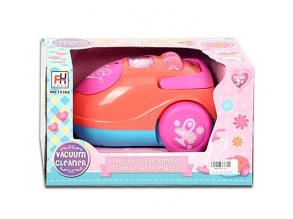 Rózsaszín elektronikus porszívó fénnyel 22cm